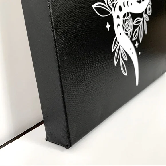 Handmade Gothic Snake & Roses Canvas - Picture 4 of 8